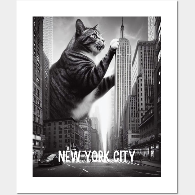 Gigantic NYC Cat Wall Art by Bodega Cats of New York